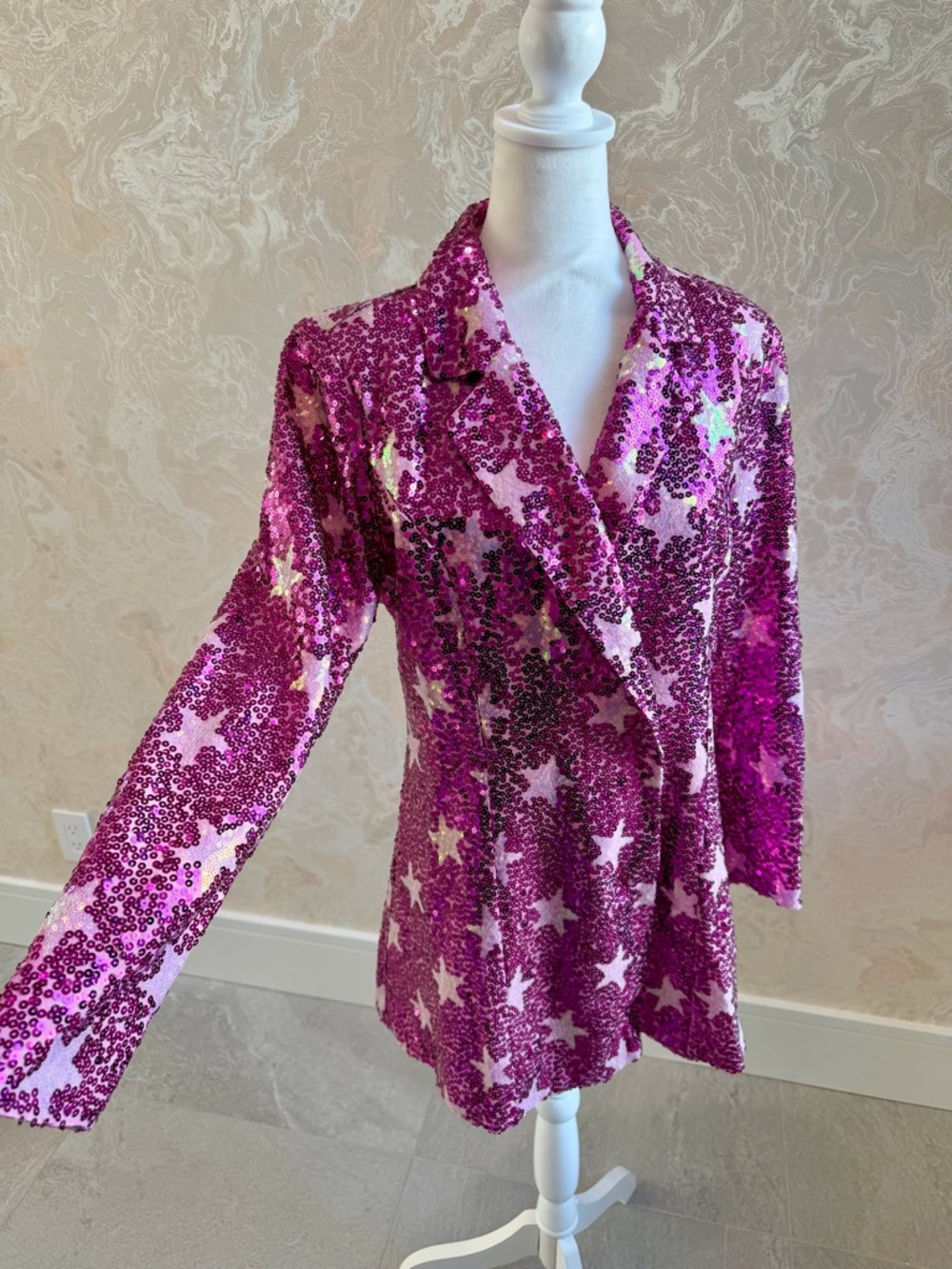 Buddy Love Pink Riley Sequin Blazer Dress- NWT size small - Picture 3 of 7